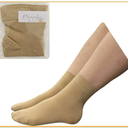 Presadee Kid's Ankle 15-20 mmHg Compression Foot Leg Open Closed Toe Sleeve Sock (Closed Toe Beige, S/M)