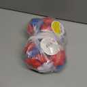 40 Pieces Patriotic Foam Star Stress Ball Bulk Mini Foam Star Smile Face Stress Balls Red White Blue Funny Smile Face Toys Relief Star for 4th of July Party School Carnival Reward