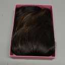 NAYOO Brown Wigs with Bangs for Women Long Curly Wavy Hair Wigs Heat Resistant Synthetic Fiber Wigs for Daily Party Use 26 Inches (Dark Brown Mixed Chestnut)