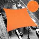 ShadeMart 14' x 14' Orange Waterproof Shade Sail Square Rectangle Sun Shade Sail 95% UV Resistant Canopy Awning Shelter Custom Size Sunshade for Backyard Patio Deck Balcony Pergola Garden