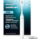 Philips Sonicare 4100 Series Electric Toothbrush  Sonic Toothbrush with Advanced Sonic Technology, Pressure Sensor, Two Intensity Settings, Smartimer & Quadpacer, White, Model HX3681/23