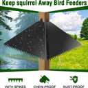 Metal Squirrel Baffle for 4x4 Post,Outdoor Squirrel Guard for Wooden Trunk Pole