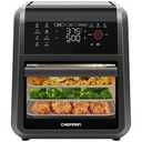 Chefman 12-Quart 6-in-1 Air Fryer Oven with Digital Timer, Touchscreen, and 12 Presets - Family Size Countertop Convection Oven, Dishwasher-Safe Parts