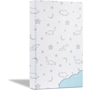 Pack and Play Mattress 38"x26", Portable Travel Crib Mattress Breathable Soft Plush High Density Foam and Removable Washable Cover for Baby Toddler, 38"*26"*2.98"