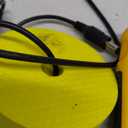 Handheld Fish Finder Portable Fishing Kayak Fishfinder Fish Depth Finder Fishing Gear with Sonar Transducer and LCD Display (Yellow)