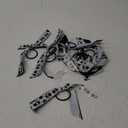 12 Pieces Cheer Soccer Hair Accessories for Girls, Soccer Ribbon Elastic Hair Ties for Girls Women Soccer Party Team Members