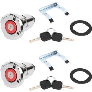 Truck Tool Box Locks Replacement 7748-2PK Push Button Locks Compatible with Weather Guard -01, -02 Series Truck Boxes