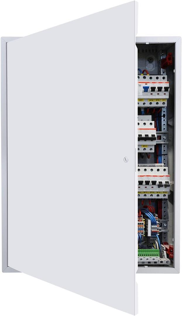 VEVOR Access Panel for Drywall, 33.2 x 25.2 in Galvanized Steel Access Door, Easy Install Hinged Service Panel with Screwdriver Latch, for Ceiling Plumbing Electrical, 24.4 x 32.4 in Cutout Size White