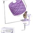 Adhafera Yarn Winder, Ball Winder for Crocheting, Large Capacity 1016oz, Smooth Center-Pull Cake Spinner, Metal Craft Supplies for Knitting Enthusiast