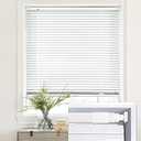 LazBlinds No Drill Cordless Aluminum Mini Blinds, 18'' W x 36'' H, White | No Drill Blinds, Horizontal Mini Blinds, Blinds for Indoor Windows