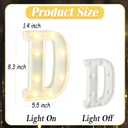 Graduation Decorations 2026, 4 Pcs Marquee Light Up Letter Grad Sign, Graduation Centerpieces for Table, Class of 2026 Decorations for College High School, Grad Party Decor Indoor Outdoor