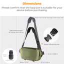 K&F CONCEPT Camera Sling Bag Crossbody Bag Waterproof Camera Shoulder Backpack DSLR/SLR/Mirrorless Camera Case