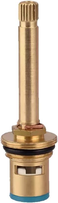 Faucet Ceramic Cartridge Valve, G1/2" Brass Tap Ceramic Disc Cartridges Replacement for Hot Cold Water (Type I1- H76mm)