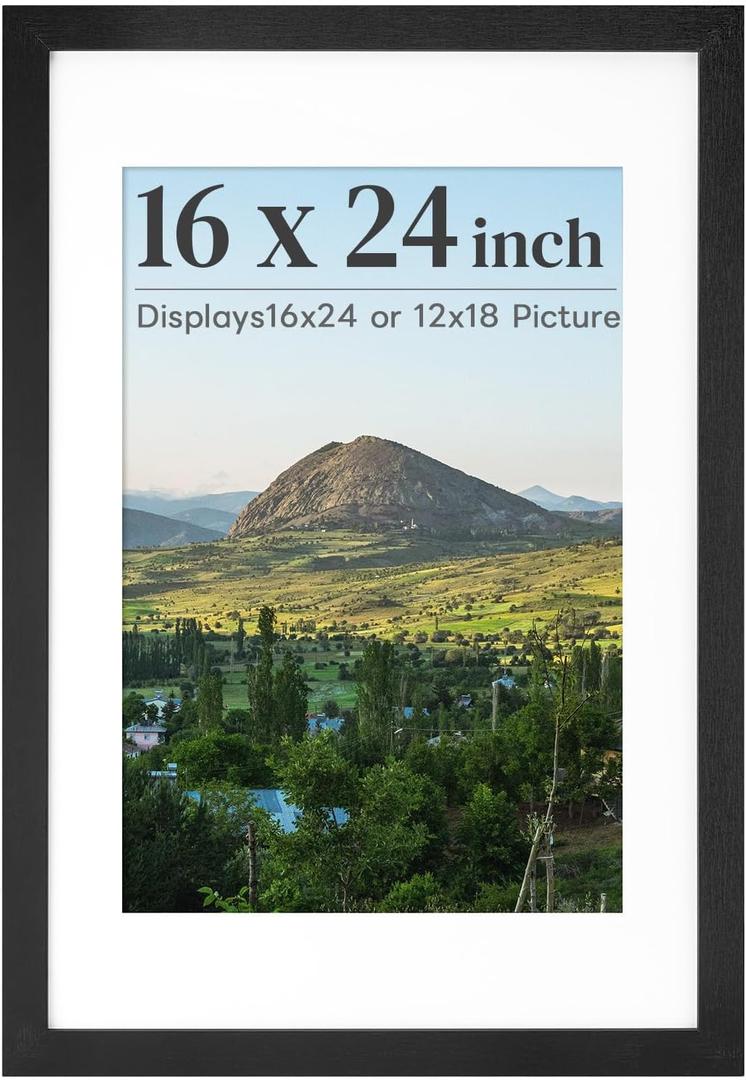 HOUSE DAY 1 Pack 16x24 Poster Frame, 16x24 Frame Black Picture Frames