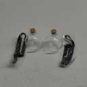 Patelai 2 Pcs Halloween Glass Potion Bottles with Belt Cork Renaissance Witch Costume Accessories Witch Props Potion Bottle for Halloween Party Decor Cosplay DIY Crafts Gift (Black)