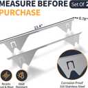Upgrade 316 Stainless Steel Stove Gap Covers, 2 Pack Stove Gap Filler ALMCALS Stove Gap Guards Range Trim Kit Heat Resistant Oven Gap Filler Between Stovetop and Counter