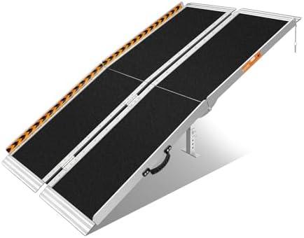 Amazon.com: FACHNUO 5 Feet Portable Wheelchair Ramp, Non-Skid Aluminum Handicap Ramps with Handle, Folding Threshold Wheel Chair Ramp for Home Steps, Stairs, Entry, Threshold, Doorways, Scooter, 800LBS Capacity : Health & Household