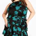 City Chic Women's Plus Size Maxi Dress - Joelle Print (Black, 18)