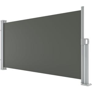 GarveeLife 71 in x138 in Retractable Side Awning for Patio, Retractable Privacy Screen Protection Awning, Waterproof & UV-Resistant Folding Privacy Divider, for Patio, Balcony and Pools, Grey (Gray)