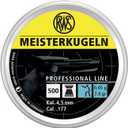 Umarex RWS Meisterkugeln Pistol Professional Line Precision Pellet Gun Pellets, 177 Caliber, 7 Grains, 500 Count