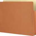 The File King Accordion File Folders Letter Size | Box of 50 Redropes | Expanding File Folder - 5.25" Expansion | Expandable Accordian File Organizer Pocket | Redwell Filing Organization & Storage