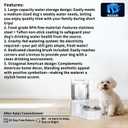 Sfozstra Dog Water Bowl Dispenser: 6L Large White Gravity Stainless Steel Bowl - Without Filter - Pet Feeder for Pets Indoor/Outdoor Use by Owners