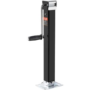 8000 lbs Heavy Duty Trailer Jack, Weld on Square Jack, 28.9" Vertical Travel, Adjustable Drop Leg, 8K Utility Trailers Jack for Yacht, Boat, RV Trailer