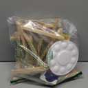 Mini Easels 12 Pack, Small Easels for Painting 24cm/9 Inch, Folding Design, Small Easel with 12 Palettes and 60 Brushes, Suitable for Outdoor Painting Party