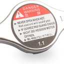 Radiator Cap, Replace 19045-RAA-003, 19045RAA003, 19045 RAA 003 Compatible with Honda, Acura - Accord, Civic, CRV, Element, Fit, Odyssey, Pilot, Ridgeline, S2000, MDX, TL, RDX, RL, RLX, TLX, TSX, ZDX