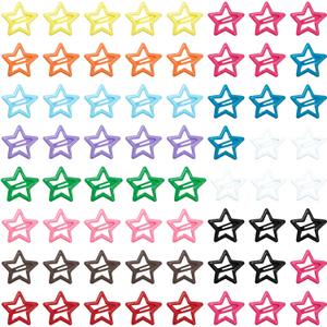 ELANE 64 Pcs Small Star Snap Hair Clips for Women Girl,Cute Hair Barrettes for Women Fine Thin Hair Accessories (Mix-colors)