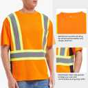 ArcRidge Reflective Safety Shirt for Men and Women - Class 2 High Visibility Construction Shirt - Dual Tone Reflective Strips (XXXL)