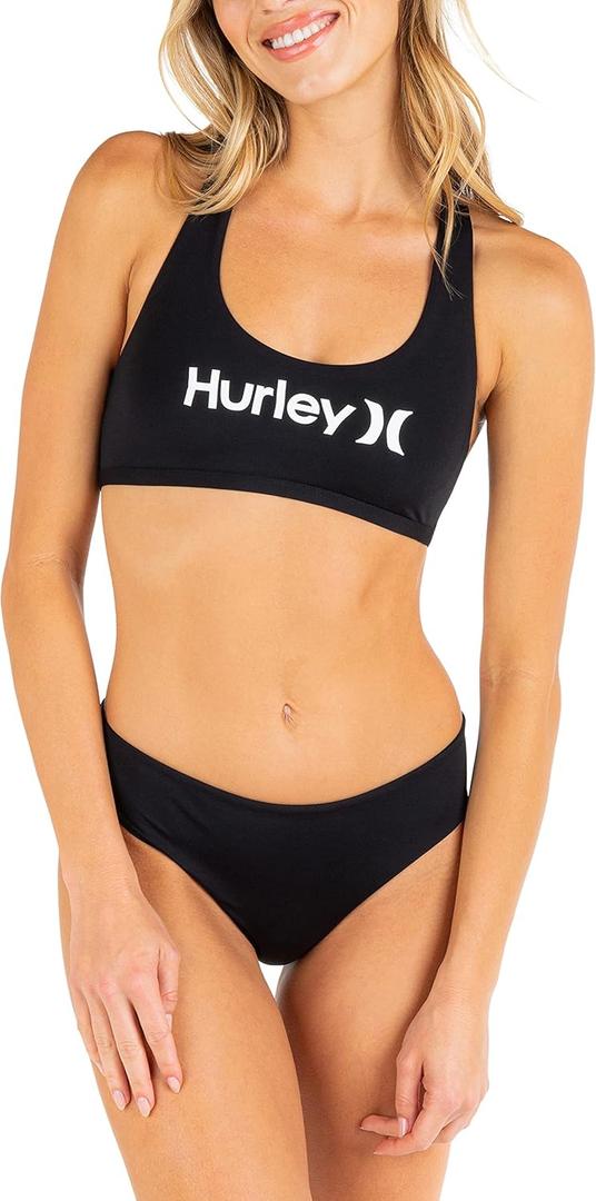 Hurley Women's Standard Scoop Bikini Top (Large, Black) Hurley Women's Standard Scoop Bikini Top (Large, Black)