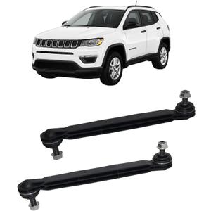 Sway Bar Stabilizer Link Set Compatible with Fiat 500X 2016-2019, Compass 2019-2023, Renegade 2015-2021, Pair Front Driver&Passenger Side Sway Bar Link