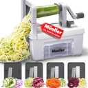 Mueller Pro Multi-Blade Spiralizer, Zucchini Noodle Maker, Vegetable Slicer Zester Chopper Dicer, ProQuality, Only Model to Make Round Veggie Pasta, Not Flat Julienne Noodles