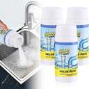 3PCS 2026 New Multi-functional Wild Tornado Pipe Dredge,Powerful Sink Cleaner Powder Fast Foaming for Kitchen Toilet Pipeline Quick Cleaning Tool