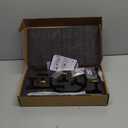 TQKAG Black and Gold Bathroom Accessory Set 5 Pieces, Round Stainless Steel Bath Towel Bar Set 23.6 Inch Towel Racks for Bathroom Wall Mounted