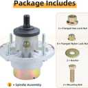 2 Pack AM144608 Spindle Assembly Kit Replace John Deere Spindle Assembly AM144608 John Deere AM144608 Spindle for John Deere S240, X350, X380, Z335E, Z355E, Z375R, Z525E ZTrak Mowers