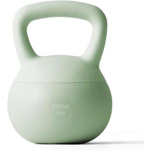 YOTTOY Soft Kettlebell,Kettlebell Anti-Slip Grip Weight for Home Workouts, Kettlebells Set (20LB-Green)