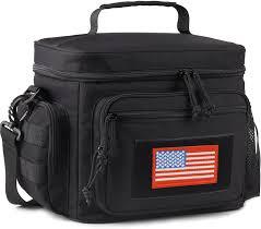 ATRIPACK Lunch Box for Men, Tactical Lunch Bag MOLLE Webbing Leakproof Insulated Large Lunch Cooler Women Adult Meal with Adjustable Shoulder Strap Durable Lunch Pail (Camo-Black)