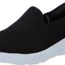 Skechers Women's Go Walk Joy Vela Hands Free Slip-ins Sneaker (7.5, Black/White)