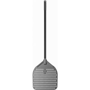 G.a HOMEFAVOR 14" x 17" Perforated Pizza Peel 49 Inch overall, Rectangular Aluminum Pizza Turning Peel with Extended Silcone Handle For Baking Pizza Brick Oven