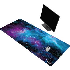 Mydours 55 x 24 inches Gaming Mouse Pad, Extra Large XXL Full Desk Pad, Smooth Fabric & Non-Slip Rubber Mouse Mat, Extended Desk Mat for Gaming, Office and Working (Universe) (55.1" x 23.6")