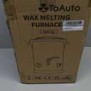 TOAUTO 10Lbs Wax Melter for Candle Making - Candle Wax Melting Pot with Faster Pour Spout and Temperature Controller, No Cloggy and Easy Clean Up (5L-US)