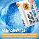 ALBRAZ Foam Toilet Cleaner, Automatic Hands-Free Deep Cleaning, Ceramic Material Booster, Pearl Blue,Limescale and Mineral-Buildup, Deep Cleaning-1PCS (white)