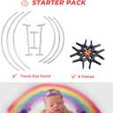 Newborn Photography Stand with Storage Bag and 6 Clamps Set Stainless Steel Baby Posing Table Photoshoot Stand Backdrop Ring Frame Infan Round Background Station for Newborn Photo Sessions