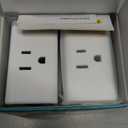 Kasa Smart Plug Mini 15A, Apple HomeKit Supported, Smart Outlet Works with Siri, Alexa & Google Home, UL Certified, App Control, Scheduling, Timer, 2.4G WiFi Only, 2 Count (Pack of 1) (EP25P2), White