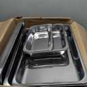 9Qt Chafing Dishes for Buffet, Gold 304 Stainless Steel Chafing Dish Sets, Food Warmers for Parties, Buffet Servers and Warmers, Warming Trays for Buffets Party, Multiple Size Food Pans, 4 Pack