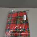 Full Size Top Sheet Only, Christmas Tartan Red Green Plaid Flat Sheet Microfiber Breathable Soft Bed Sheet, Valentine's Day Romantic Stripe Hotel Luxury Bedding Flat Sheets for Bedroom