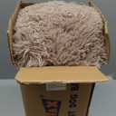 Himax Dog Beds for Medium Dogs, Donut Dogs Beds with Blanket Attached, Calming Dog Bed Washable (20"/26"/35") Beige