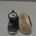 XIHALOOK Toddler Boys Girls Winter Boots Cold Weather Kids Warm Faux Fur Shoes with Two Hook and Loop (6.5-7 Toddler, Dark Grey)